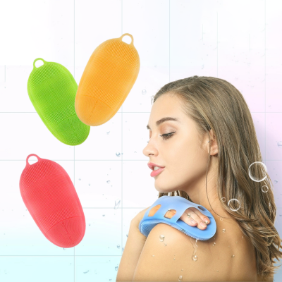 Factory wholesale personalized creative super soft skin care massage shower brush skin back cleaning silicone bath brush